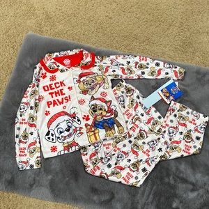 NWT Paw Patrol button down pajama set